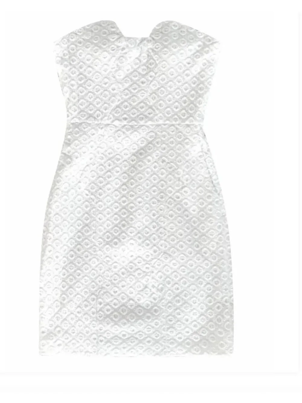 DIANE VON FURSTENBERG Sahara Ring White Eyelet Graduation NWT - Size 12